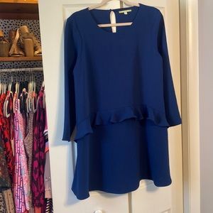 Gianni Bini Navy Blue Long Sleeve Dress. Women Size M